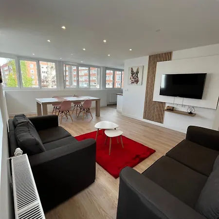 Grand Loft Calme Et Confortable En Coeur De Apartamento Dunkirk